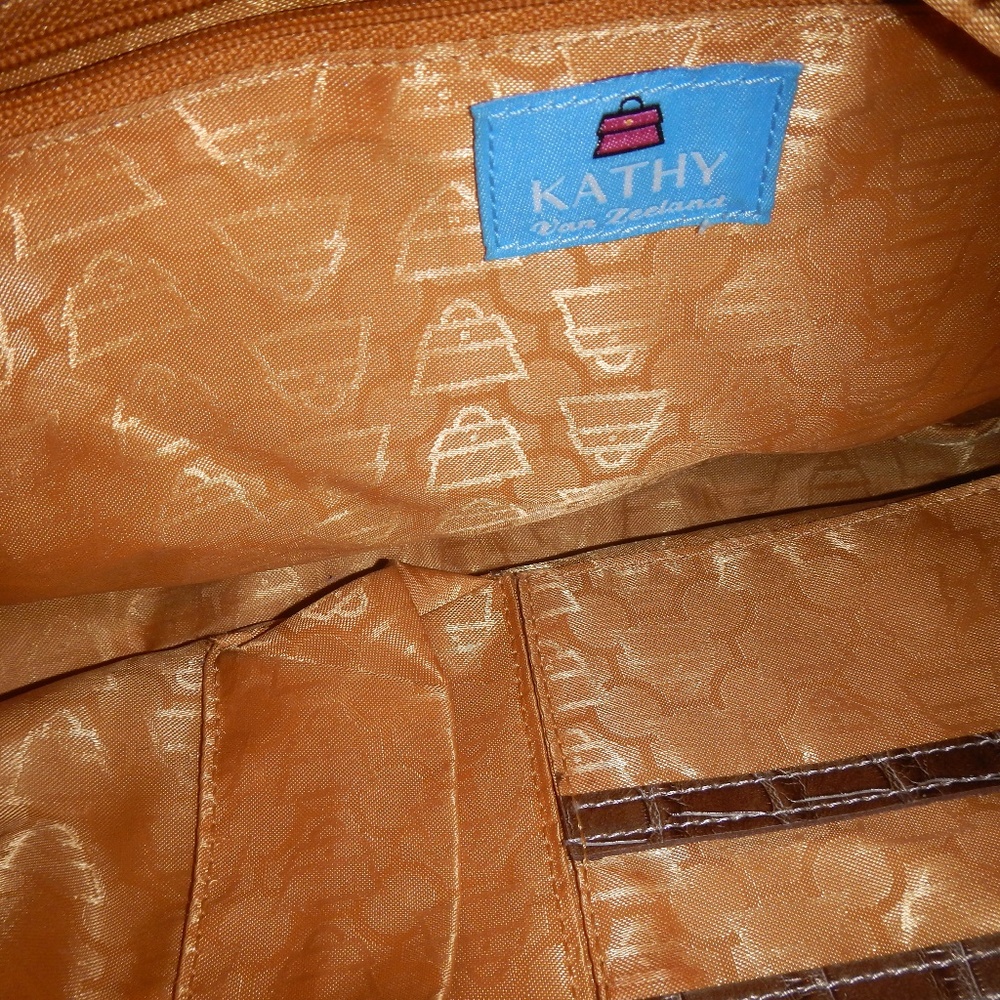 Kathy Van Zeeland Brown/Beige Brocade Hobo Bag - Picture 2 of 4
